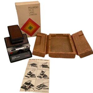 Vintage Polaroid SX-70 Land Camera - Complete with Box & Instructions MINT